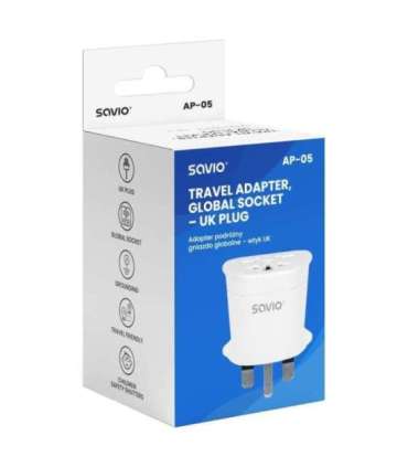 Savio AP-05 power adapter/inverter Indoor 2500 W White