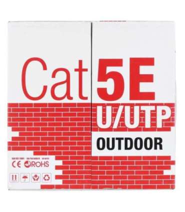 Q-LANTEC KIU5OUTS305Q networking cable 305 m Cat5e U/UTP (UTP) Black