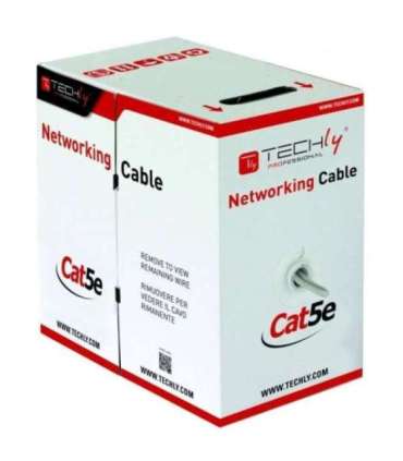 Techly F/UTP Hank Cable Cat.5E CCA 305m Solid Outdoor Black ITP8-RIS-0305LO