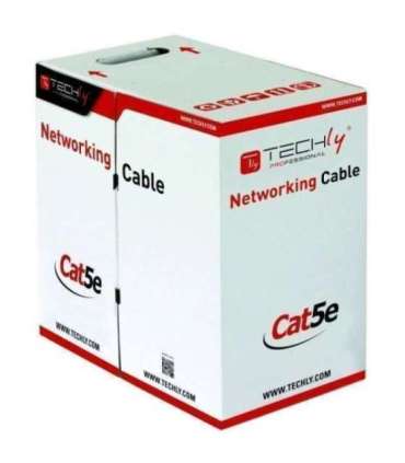 Techly F/UTP Hank Cable Cat.5E CCA 305m Solid Outdoor Black ITP8-RIS-0305LO