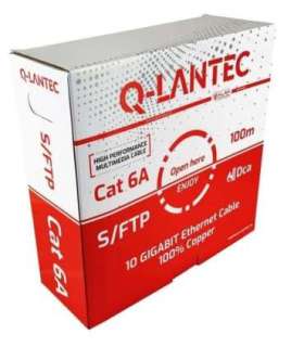 Q-LANTEC S/FTP cat.6A network cable, twisted pair, LSOH