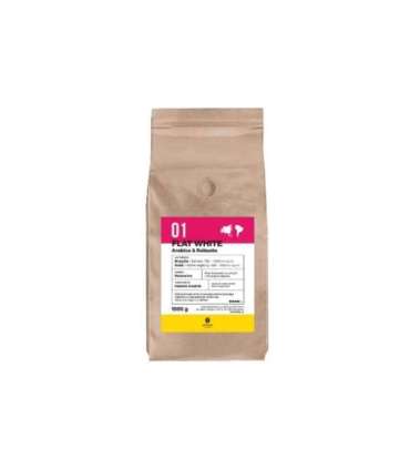 8Grams Flat White Arabica, Robusta roasted coffee beans, 1 kg