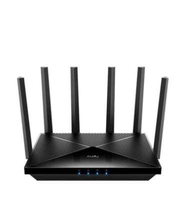 Cudy WR11000 wireless router 2.5 Gigabit Ethernet Tri-band (2.4 GHz / 5 GHz / 6 GHz) Black
