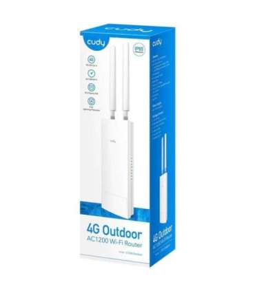 Cudy LT500 wireless router Fast Ethernet Dual-band (2.4 GHz / 5 GHz) 4G White