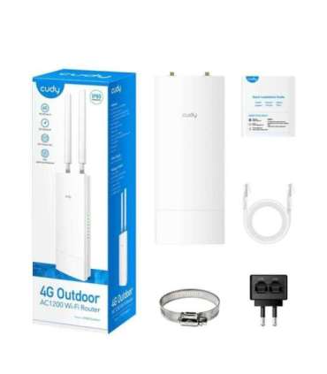 Cudy LT500 wireless router Fast Ethernet Dual-band (2.4 GHz / 5 GHz) 4G White