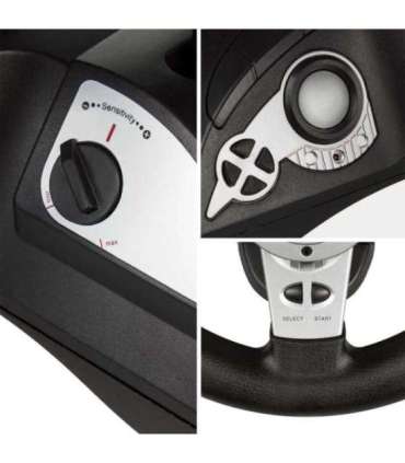 NanoRS RS700 Gaming Controller Black, Silver USB Steering wheel Analogue / Digital Android, PC, PlayStation 4,