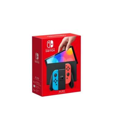Nintendo Switch OLED portable game console 17.8 cm (7") 64 GB Touchscreen Wi-Fi Black, Blue, Red