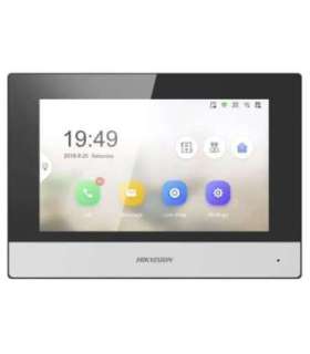 Hikvision DS-KH6320-WTE1 video door entry system 17.8 cm (7") Black, Silver