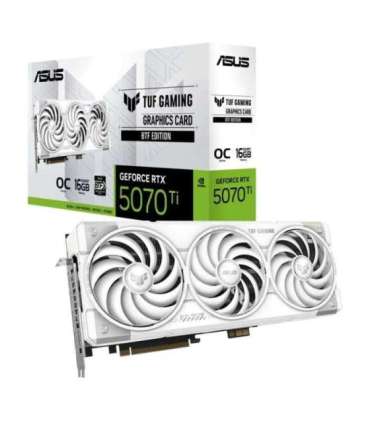 ASUS TUF Gaming TUF-RTX5070TI-O16G-BTF-WHITE NVIDIA GeForce RTX 5070 Ti 16 GB GDDR7