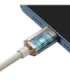 Kabel USB-C do iP Baseus Crystal Shine,  20W, 2m (różowy)