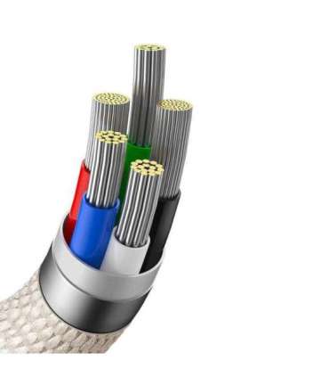 Kabel USB-C do iP Baseus Crystal Shine,  20W, 2m (różowy)