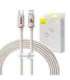 Kabel USB-C do iP Baseus Crystal Shine,  20W, 2m (różowy)