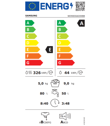 Washer-Dryer SAMSUNG WD90DG6G94BBU4