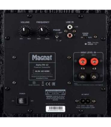 Magnat ALPHA RS12 Black Active subwoofer 120 W