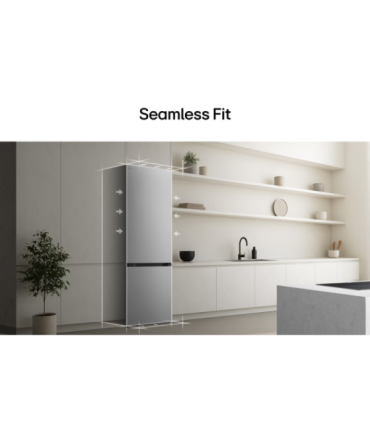 LG GBBSJ1CCPY Refrigerator, C, Free-standing, Combi, Height 1.86 m, Net fridge 220 L, Net freezer 113 L, Silver