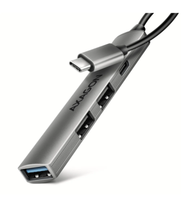 AXAGON ALU STRIP USB-C 4 port hub HUE-STC