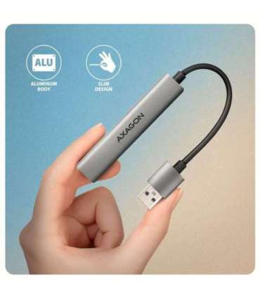 AXAGON ALU STRIP USB-A 4 port hub HUE-STA
