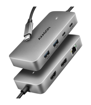 AXAGON USB-C 10Gbps DUAL 4K DISPLAY 7in1 hub HMC-CUB83X2