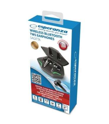 Esperanza EH231K headphones/headset Wireless In-ear Calls/Music Micro-USB Bluetooth Black