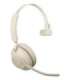 Jabra Evolve2 65 UC Mono Link380a - wireless over-ear headphones with stand, beige