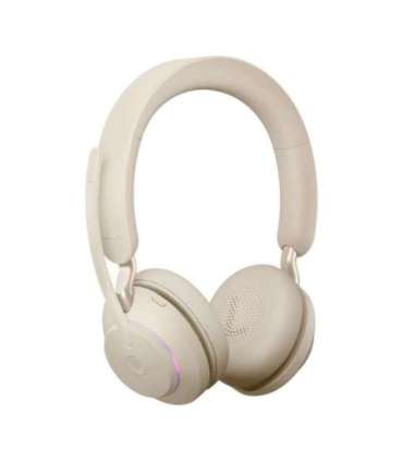 Jabra Evolve2 65 MS stereo Link380c - wireless over-ear headphones, beige
