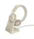 Jabra Evolve2 65 MS stereo Link380c - wireless over-ear headphones, beige