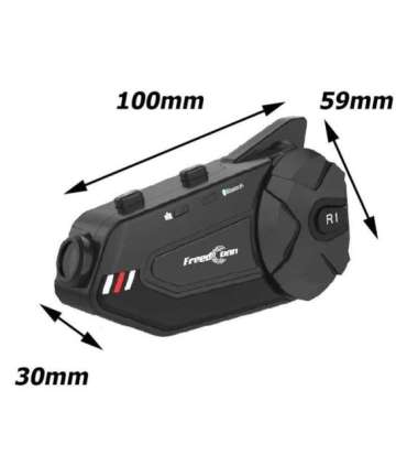 FREEDCONN R1 PLUS E motorcycle intercom Black