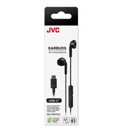 JVC HA-FR17UC In-ear wired headphones USB Type-C Black