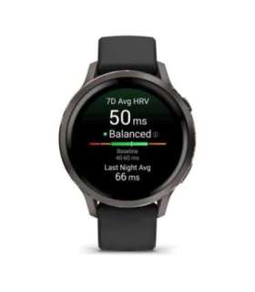 Garmin Venu 4 3.05 cm (1.2") AMOLED 41 mm Digital 390 x 390 pixels Touchscreen Black Wi-Fi GPS (satellite)