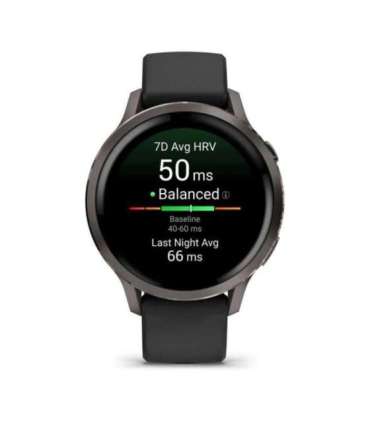 Garmin Venu 4 3.05 cm (1.2") AMOLED 41 mm Digital 390 x 390 pixels Touchscreen Black Wi-Fi GPS (satellite)