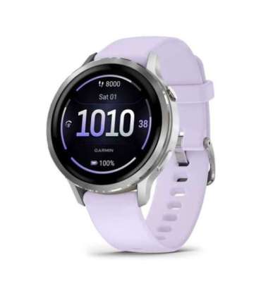 Garmin Venu 4 3.05 cm (1.2") AMOLED 41 mm Digital 390 x 390 pixels Touchscreen Silver Wi-Fi GPS (satellite)