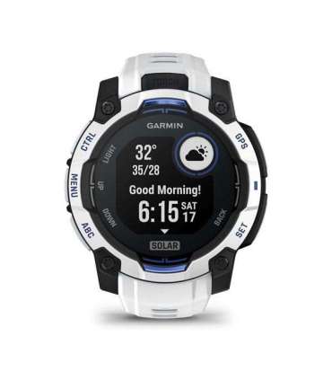 Garmin Instinct 2.29 cm (0.9") MIP 45 mm Digital 176 x 176 pixels Touchscreen Black, White GPS (satellite)