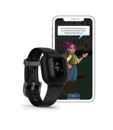 Garmin Vivofit Jr. 3 MIP Wristband activity tracker 1.4 cm (0.55") Black