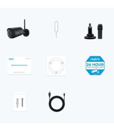 Reolink Argus Series B320-B - 3MP Outdoor Battery-Powered Security Camera with Person/Vehicle Detection, Two-Way Audio