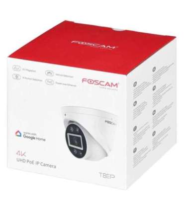 FOSCAM T8EP 8MP POE IP Camera White