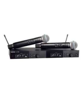 Shure SLXD24DE/B58-G59 - dual digital wireless system with two transmitters/handheld microphones