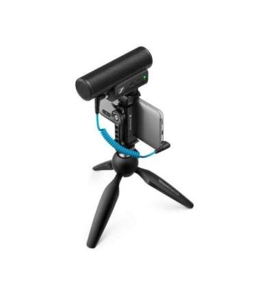 Sennheiser MKE 400 Mobile Kit - condenser, supercardioid microphone with low-pass filter with Manfrotto tripod