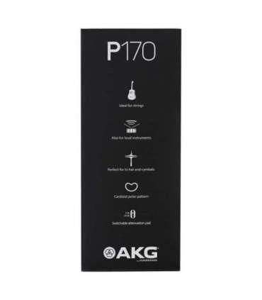 AKG P170 - instrumental condenser microphone, black