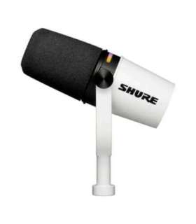 Shure MV7+-W - lectern/vocal microphone with XLR/USB-C connector, white