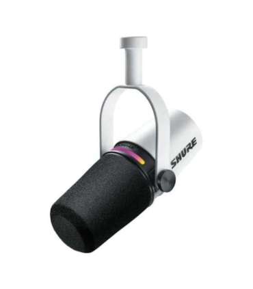 Shure MV7+-W - lectern/vocal microphone with XLR/USB-C connector, white