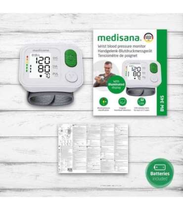 Medisana BW 345 wrist blood pressure monitor