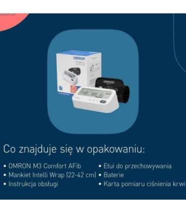 OMRON M3 COMFORT AFIB BLOOD PRESSURE MONITOR + POWER SUPPLY