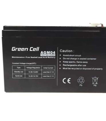 Green Cell AGM04 UPS battery Sealed Lead Acid (VRLA) 12 V 7 Ah