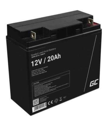 Green Cell AGM10 industrial rechargeable battery Sealed Lead Acid (VRLA) 20000 mAh 12 V
