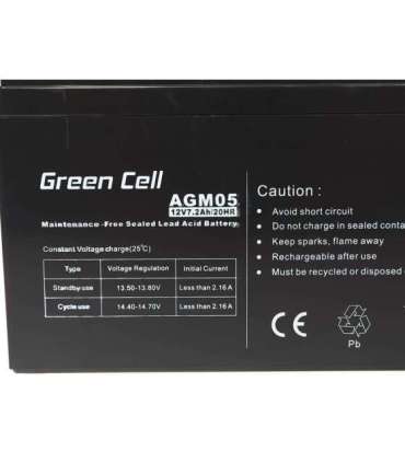 Green Cell AGM05 UPS battery Sealed Lead Acid (VRLA) 12 V 7.2 Ah