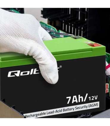 Qoltec 53076 AGM battery 12V 7Ah Security