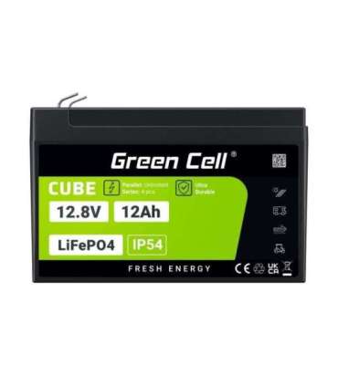 Green Cell LFPGC12V12AH UPS battery Lithium Iron Phosphate (LiFePO4) 12.8 V 12 Ah