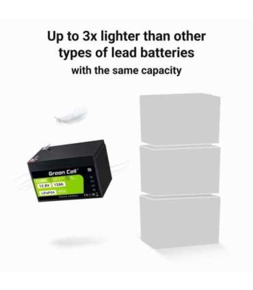 Green Cell LFPGC12V12AH UPS battery Lithium Iron Phosphate (LiFePO4) 12.8 V 12 Ah