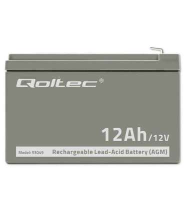 Qoltec 53049 AGM battery 12V  12Ah