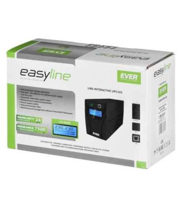 Ever EASYLINE 850 AVR USB Line-Interactive 0.85 kVA 480 W 2 AC outlet(s)